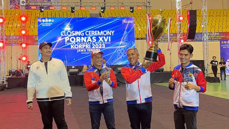 Kantongi 11 Medali Emas, Jateng Resmi Juara Umum Pornas Korpri XVI 2023