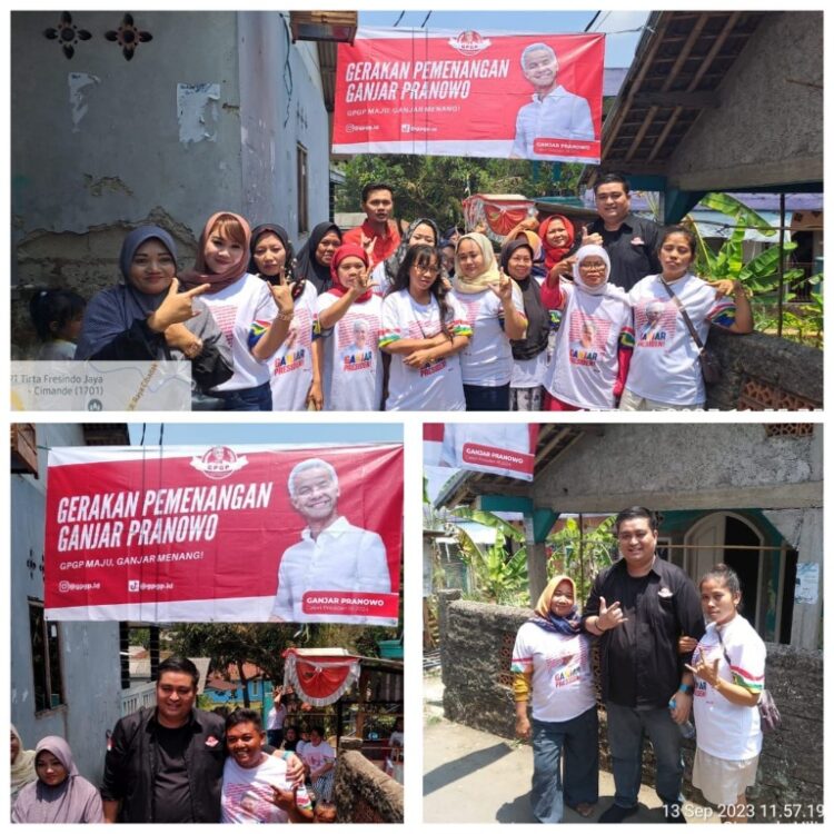 GPGP Kabupaten Bogor Sosialisasikan Program Ganjar Pranowo Hingga ke Rumah-Rumah Warga di Caringin