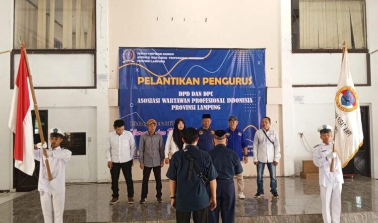 Pelantikan DPC AWPI Pesawaran Lampung, Ini Target Pasca Pelantikan