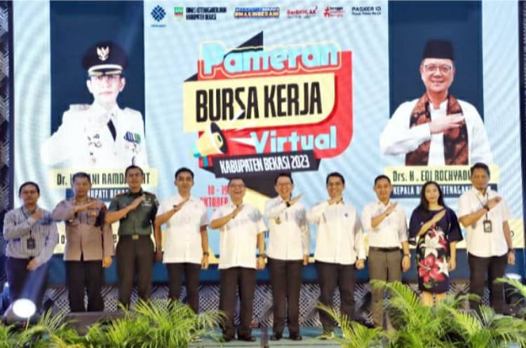 Pameran Bursa Kerja Virtual 2023 Disnaker Kabupaten Bekasi Mudahkan Akses Informasi Loker