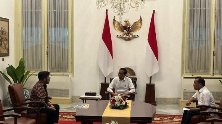 Presiden Jokowi Terima Mantan Mentan SYL di Istana Merdeka