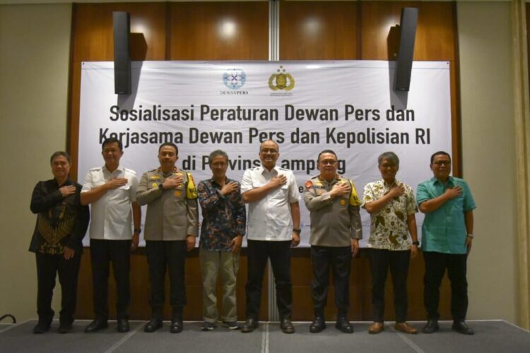 Polda Lampung Bersama Dewan Pers Bekerjasama Dalam Rangka Kemerdekaan Pers