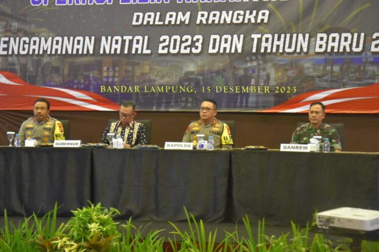 Wujudkan Operasi Lilin Krakatau 2023 Berjalan Dengan Baik, Polda Lampung Gelar Rapat Koodinasi Lintas Sektoral