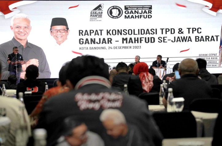 Rapat Konsolidasi TPD Jabar: Ikrarkan Lima Komitmen Pemenangan Ganjar-Mahfud