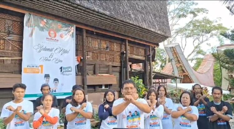 Relawan Sangmaneta Tana Toraja Deklarasikan Dukung AMIN