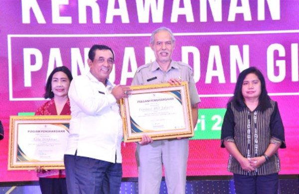 Pemprov DKI Jakarta Raih Penghargaan Provinsi dengan Peningkatan Situasi Ketahanan Pangan Terbaik Tahun 2023