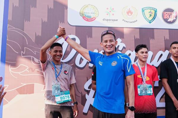 Apresiasi Sport Tourism Pontianak City Run, Menparekraf: Upaya Pengembangan Wisata Olahraga di Kalbar