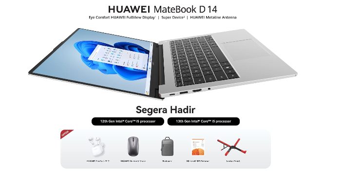 Bakal Di-<i>First Sale</i> di Minggu Ketiga Maret Ini, Yuk Intip Spek dari Huawei MateBook D 14