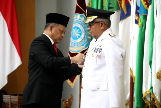 Lantik Sekda Bustomi Hamzah jadi Pj Gubernur Aceh, Ini Arahan Mendagri