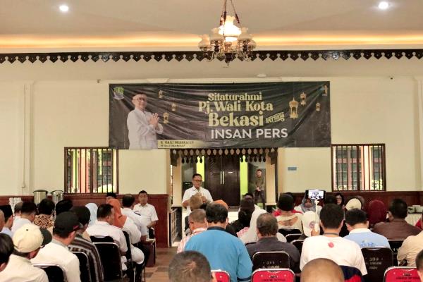 Silaturahmi Bersama Insan Pers, Pj Wali Kota Bekasi Sebut Tidak Anti Kritik