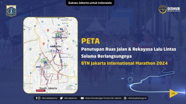 34 ruas Jalan Jakarta Mulai Ditutup