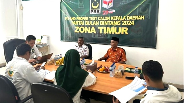 Pilkada Keerom, Paslon Ronald-Sukoco Ikut Fit Proper Test di DPP Partai Bulan Bintang