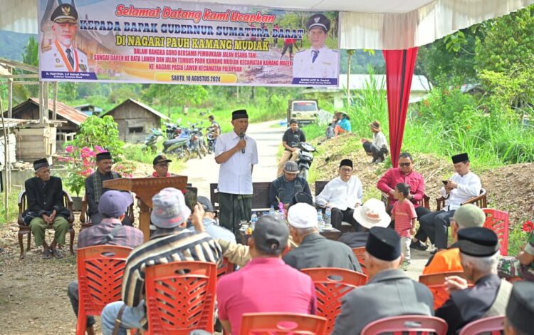 Warga Nagari Pauh Kamang Mudiak Minta Pembukaan Jalan Usaha Tani, Ini Kata Mahyeldi