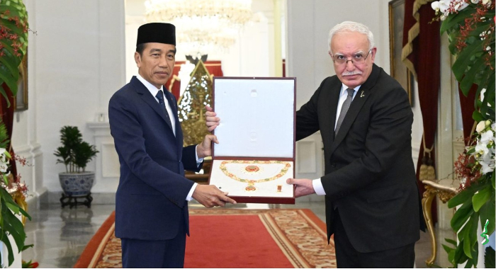 Presiden Jokowi Dianugerahi Penghargaan Grand Collar Order of the State of Palestine