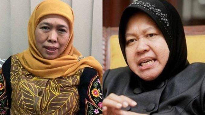 Risma bakal Lawan Koalisi Gemoi Khofifah di Kursi Jatim 1