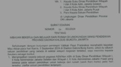 Kurangi Kepadatan Lalin, Pemprov DKI Keluarkan SE WFH Untuk ASN