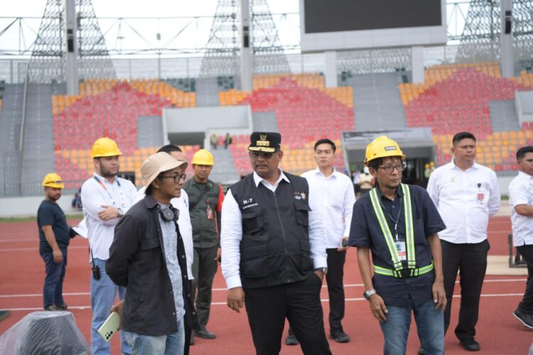 Pj Gubernur Aceh Safrizal Pantau Persiapan Opening Ceremony PON XXI