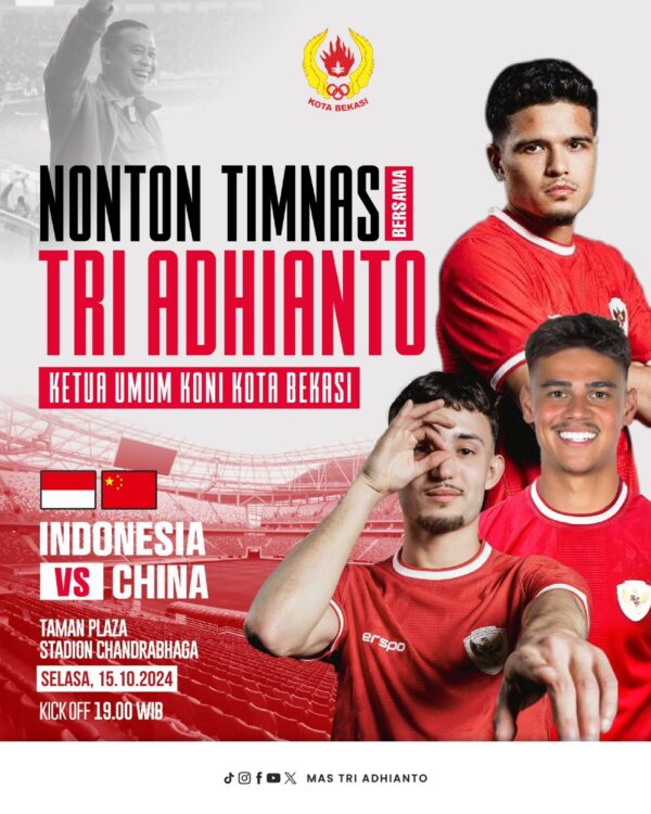 Kawal Timnas Indonesia Lolos Piala Dunia di Stadion Patriot Candrabahaga Bekasi