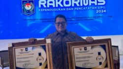 Rakornas II Mataram, Dukcapil Jakarta Sabet Dua Penghargaan Nasional