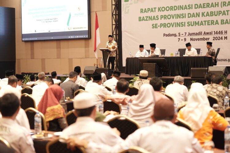 Plt Gubernur Audy Joinaldy Buka Rakorda Baznas Provinsi dan Kabupaten/Kota se-Sumbar