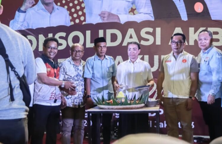 Bala Gibran Hadiri Konsolidasi Akbar Ridwan Kamil dan Tasyakuran Rahayu Saraswati